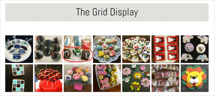 A Squarespace page with an Instagram grid under the page title